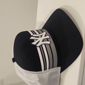 Navy and White Trucker Hat New York Yankees
